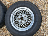 Daimler JAGUAR series 1,2,3 XJS XJ40 15” Lattice Cross Spoke alloy wheels Rims x4 15x6.5J 5x120.65 pcd CBC2469