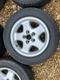 Jaguar XJS X300 X308 XJ40 16” 5 Spoke Alloy wheels x5 with tyres 7Jx16 CCC4943