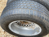 Daimler JAGUAR series 1,2,3 XJS XJ40 15” Lattice Cross Spoke alloy wheels Rims x4 15x6.5J 5x120.65 pcd CBC2469