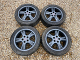 Jaguar X308 XJR XJ8 Anthracite Dark Grey 18” Penta Alloy wheels & Tyres x4