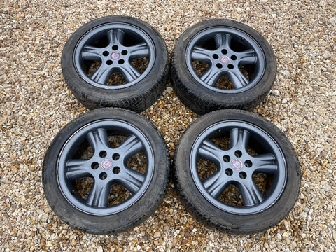 Jaguar X308 XJR XJ8 Anthracite Dark Grey 18” Penta Alloy wheels & Tyres x4