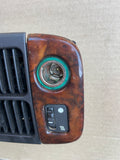 Jaguar X308 XJ8 97-2002 Rear Console Vent wort walnut veneer & cigar lighter 12v supply Undamaged GNC7890AA