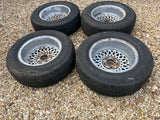 Daimler JAGUAR series 1,2,3 XJS XJ40 15” Lattice Cross Spoke alloy wheels Rims x4 15x6.5J 5x120.65 pcd CBC2469