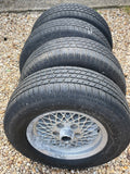 Daimler JAGUAR series 1,2,3 XJS XJ40 15” Lattice Cross Spoke alloy wheels Rims x4 15x6.5J 5x120.65 pcd CBC2469