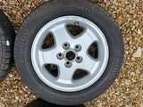 Jaguar XJS X300 X308 XJ40 16” 5 Spoke Alloy wheels x5 with tyres 7Jx16 CCC4943