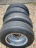 Daimler JAGUAR series 1,2,3 XJS XJ40 15” Lattice Cross Spoke alloy wheels Rims x4 15x6.5J 5x120.65 pcd CBC2469