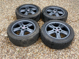Jaguar X308 XJR XJ8 Anthracite Dark Grey 18” Penta Alloy wheels & Tyres x4