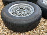 Daimler JAGUAR series 1,2,3 XJS XJ40 15” Lattice Cross Spoke alloy wheels Rims x4 15x6.5J 5x120.65 pcd CBC2469