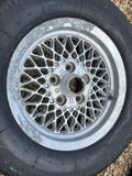 Daimler JAGUAR series 1,2,3 XJS XJ40 15” Lattice Cross Spoke alloy wheels Rims x4 15x6.5J 5x120.65 pcd CBC2469