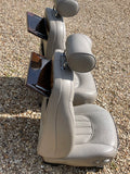 Daimler JAGUAR X300 X305  AGD OATMEAL Heated electric Leather Front Seats with Walnut Picnic Tables left & right
