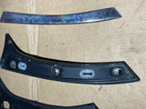 Jaguar XJ40 86-92 Left side D post Aluminium strip trim finisher 3 piece