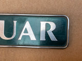 Jaguar X300 (Sovereign spec) boot badge Green back with silver lettering
