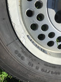 JAGUAR XJS Series 3 S3 XJ12 XJ6 Pepper Pot Wheels With Tyres X5 15” 6Jx15 H2 ET33