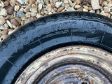 Brian James 12” Steel Trailer wheels & tyres x4 155/70 R12 5 STUD 140MM PCD, NO OFFSET spares or repairs