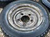 Brian James 12” Steel Trailer wheels & tyres x4 155/70 R12 5 STUD 140MM PCD, NO OFFSET spares or repairs
