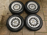 Daimler JAGUAR XJ40 BMW 15” SPOKE alloy wheels x4 15x7J 5x120pcd with tyres 225/60/15