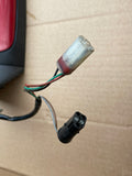 Daimler Jaguar XJ40 Door Wing Mirrors x2 set with Flamenco Red CFH Covers 93-94 Models