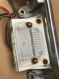 Jaguar XJS pre facelift reversing number plate lights trunk boot lid chrome plinth
