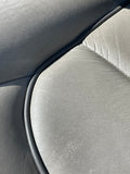 Daimler JAGUAR X300 X305 LFJ Nimbus Grey Heated electric Leather Front Seats with Walnut Picnic Tables left & right