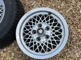 Daimler JAGUAR series 1,2,3 XJS XJ40 15” Lattice Cross Spoke alloy wheels x4 15x6.5J 5x120.65 pcd CBC2469