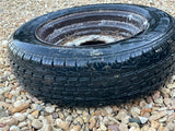 Brian James 12” Steel Trailer wheels & tyres x4 155/70 R12 5 STUD 140MM PCD, NO OFFSET spares or repairs