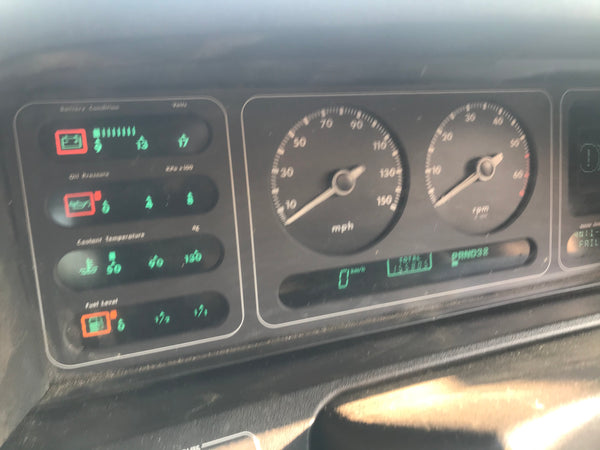 Daimler Jaguar XJ40 3.6/ 2.9 Digital Dash Display Instrument Cluster 67,985 miles displayed In working order,