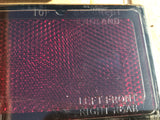 Jaguar XJ40 XJ6 Bumper Side Reflector RED