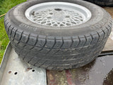 Daimler JAGUAR series 1,2,3 XJS XJ40 15” Lattice Cross Spoke alloy wheel x1 15x6.5J 5x120.65 pcd CBC2469 with Pirelli tyre