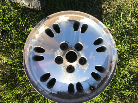 Jaguar X300 X308 XJ40 16” 16x7J Diamond Turned Kiwi Alloy wheel x1 MMD6113BB