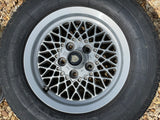 Daimler JAGUAR series 1,2,3 XJS XJ40 15” Lattice Cross Spoke alloy wheels x4 15x6.5J 5x120.65 pcd CBC2469