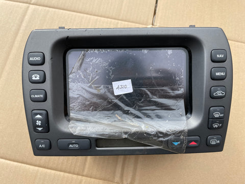 Jaguar X-Type Sat Nav multi media screen climate control heater panel 1x43 10E889 GC