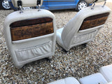 Daimler JAGUAR X300 NDR Cream Leather Front & Rear Seats Walnut Picnic Tables