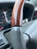 Daimler Jaguar X300 V12 6.0 Double Six 94-97 LFJ Nimbus Grey Half Wood And Leather Steering Wheel