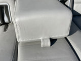 Daimler JAGUAR X300 X305 LFJ Nimbus Grey Heated electric Leather Front Seats with Walnut Picnic Tables left & right