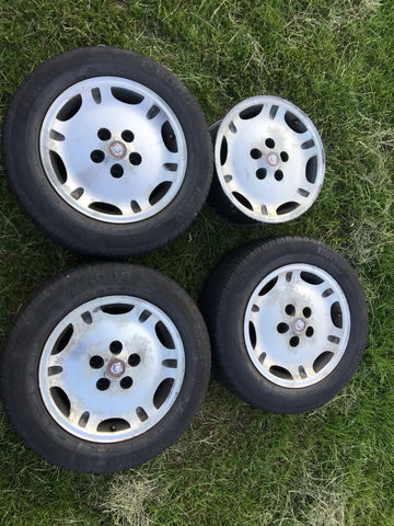 Daimler Jaguar X300 X308 XJ40 16” Dimple alloy wheels x4 8Jx16 ET33 5x120.65