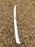Daimler Jaguar X300 rear bumper Centre chrome stainless trim piece. Minor damage present, as photographed.