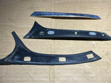 Jaguar XJ40 86-92 Left side D post Aluminium strip trim finisher 3 piece