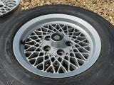 Daimler JAGUAR series 1,2,3 XJS XJ40 15” Lattice Cross Spoke alloy wheels x4 15x6.5J 5x120.65 pcd CBC2469
