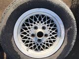 Daimler JAGUAR series 1,2,3 XJS XJ40 15” Lattice Cross Spoke alloy wheels x5 15x6.5J 5x120.65 pcd CBC2469