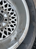 Daimler JAGUAR series 1,2,3 XJS XJ40 15” Lattice Cross Spoke alloy wheel x1 15x6.5J 5x120.65 pcd CBC2469 with Pirelli tyre