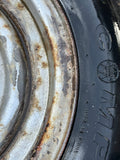 Brian James 12” Steel Trailer wheels & tyres x4 155/70 R12 5 STUD 140MM PCD, NO OFFSET spares or repairs