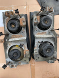 Jaguar XJ40 Quad Lamps set BRG HFB British Racing Green surrounds & BFM lamp Modules