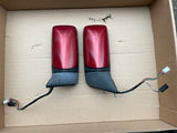 Daimler Jaguar XJ40 Door Wing Mirrors x2 set with Flamenco Red CFH Covers 93-94 Models
