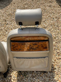 Daimler JAGUAR X300 X305  AGD OATMEAL Heated electric Leather Front Seats with Walnut Picnic Tables left & right