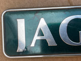Jaguar X300 (Sovereign spec) boot badge Green back with silver lettering