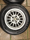 Daimler JAGUAR XJ40 BMW 15” SPOKE alloy wheels x4 15x7J 5x120pcd with tyres 225/60/15
