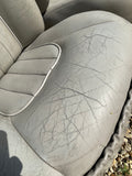 Daimler JAGUAR X300 X305  AGD OATMEAL Heated electric Leather Front Seats with Walnut Picnic Tables left & right