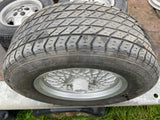 Daimler JAGUAR series 1,2,3 XJS XJ40 15” Lattice Cross Spoke alloy wheel x1 15x6.5J 5x120.65 pcd CBC2469 with Pirelli tyre