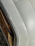 Daimler JAGUAR X300 X305 LFJ Nimbus Grey Heated electric Leather Front Seats with Walnut Picnic Tables left & right