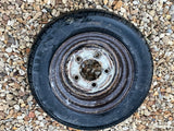 Brian James 12” Steel Trailer wheels & tyres x4 155/70 R12 5 STUD 140MM PCD, NO OFFSET spares or repairs